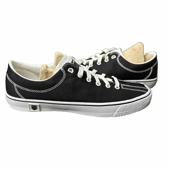 K-SWISS 92925095 CLEAN LAGUNA LOW  (M) Black/White Textile Lifestyle Shoes - Picture 1 of 16